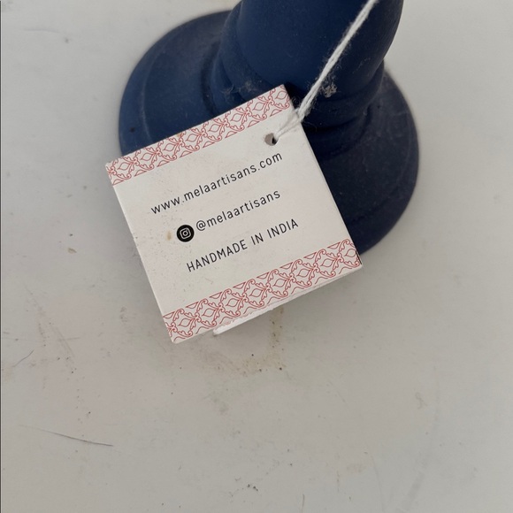 Blue Candle Holders NEW with tags with Blue Candles that are PRELOVED - Picture 4 of 9